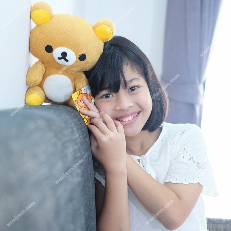 3006R Rilakkuma 22 cm Sitting - human2 ตุ๊กตาริลัคคุมะ จากเรื่องริลัคคุมะ Rillakkuma