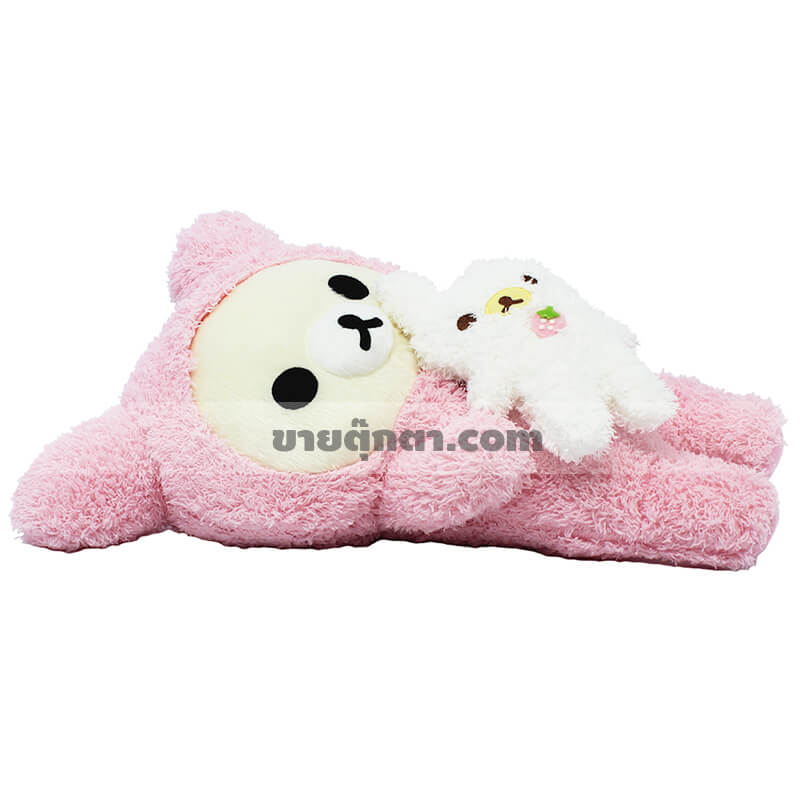 3013 Korilakkuma 40 cm Rabbit Pink - sleep ตุ๊กตาโคริลัคคุมะ ชุดกระต่ายสีชมพู Korilakkuma Pink Rabbit จากเรื่องริลัคคุมะ Rillakkuma