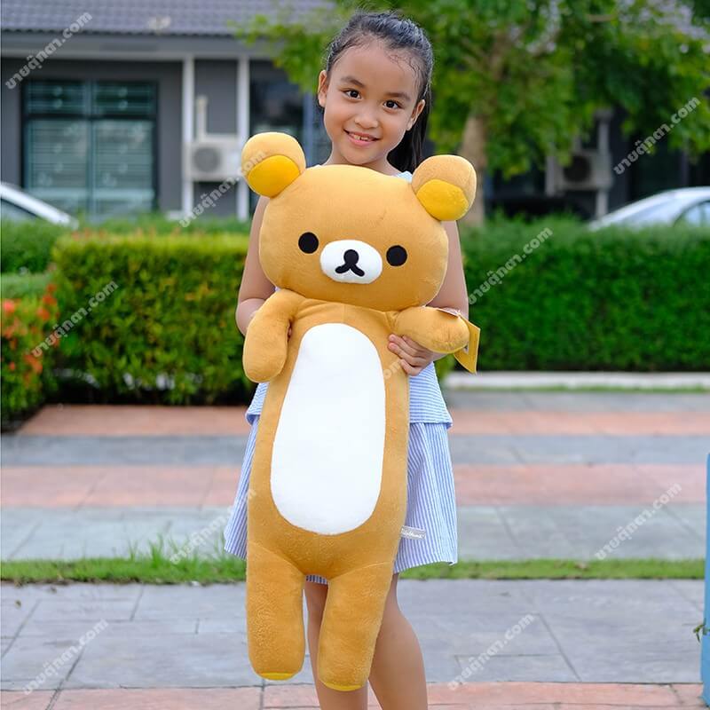 3017 Rilakkuma 76 cm Bolster - human2 หมอนข้างริลัคคุมะ จากเรื่องริลัคคุมะ Rillakkuma