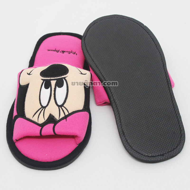 9065 Minnie Full Face Shoe - back รองเท้า มินนี่ เมาส์ / Minnie Mouse Shoe จากค่าย ดิสนีย์ Disney