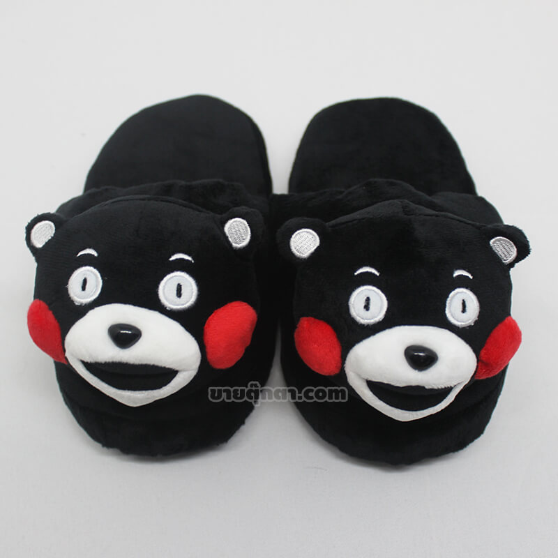 9109 Kumamon Shoe - front รองเท้าใส่ในบ้าน คุมะมง / Kumamon Slipper จากมาสคอตจังหวัดคุมะโมะโตะ
