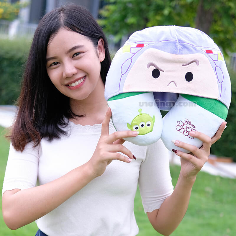5155 Buzz Lightyear Neck Pillow - human1 หมอนรอคอ บัซ ไลท์เยียร์ แบบมีฮู้ด / Buzz Lightyear Neck Pillow ของค่าย ดิสนีย์ Disney