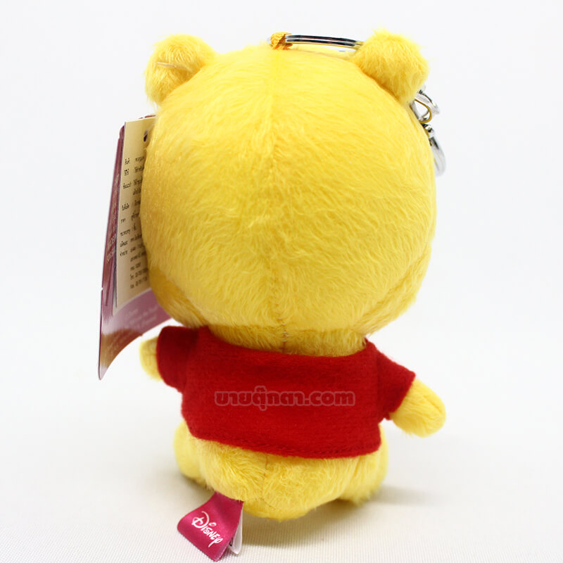 5160 Cutie Pooh 4 inch Keychain - back พวงกุญแจ หมีพูห์ / Winnie the Pooh Keychain จากเรื่องวินนี่เดอะพูห์ Winnie the pooh ของค่าย ดิสนีย์ Disney