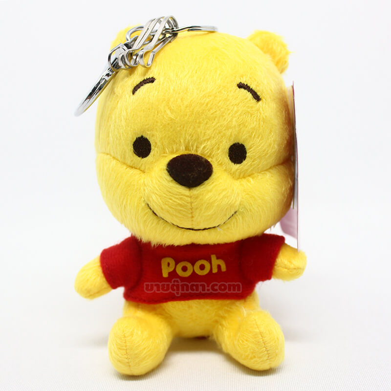 5160 Cutie Pooh 4 inch Keychain - front พวงกุญแจ หมีพูห์ / Winnie the Pooh Keychain จากเรื่องวินนี่เดอะพูห์ Winnie the pooh ของค่าย ดิสนีย์ Disney