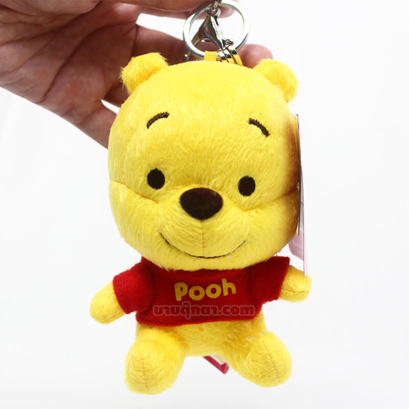 5160 Cutie Pooh 4 inch Keychain - highlight พวงกุญแจ หมีพูห์ / Winnie the Pooh Keychain จากเรื่องวินนี่เดอะพูห์ Winnie the pooh ของค่าย ดิสนีย์ Disney