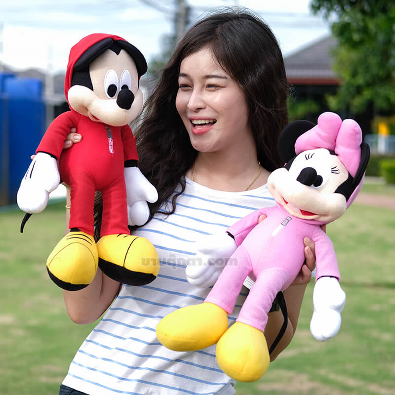 5182 Micky and Minnie Mouse - Hood Suit - human3 ตุ๊กตา มิกกี้เมาส์ & มินนี่เมาส์ ชุดฮู้ด / Micky Mouse & Minnie Mouse ของค่าย ดิสนีย์ Disney