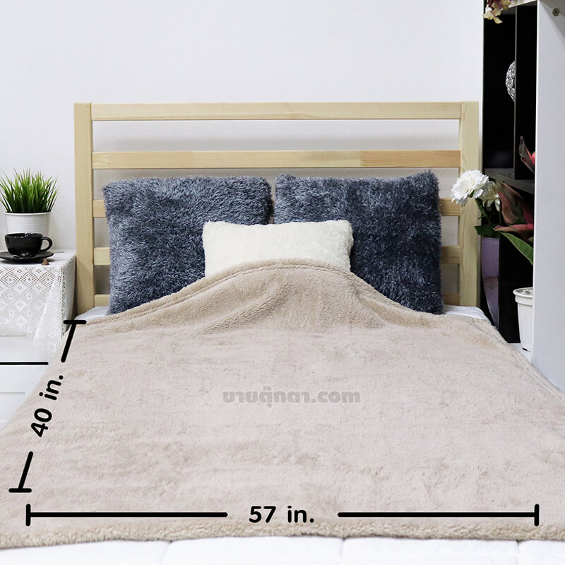 6304 Goat Pillow Blanket - blanket ตุ๊กตาผ้าห่ม แพะ / Brown Goat Pillow and Blanket