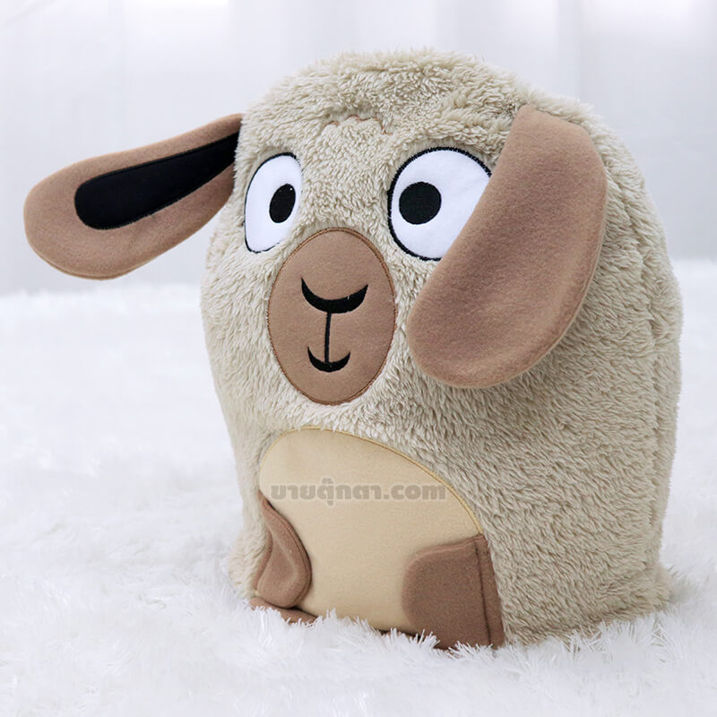 6304 Goat Pillow Blanket - iso ตุ๊กตาผ้าห่ม แพะ / Brown Goat Pillow and Blanket