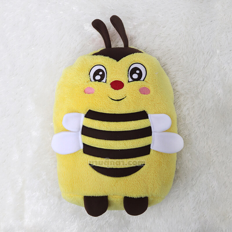 6306 Bee Pillow Blanket - front ตุ๊กตาผ้าห่ม ผึ้ง / Baby Bee Pillow and Blanket