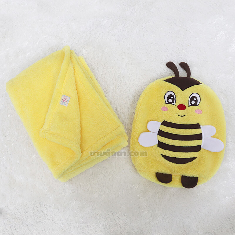 6306 Bee Pillow Blanket - group2 ตุ๊กตาผ้าห่ม ผึ้ง / Baby Bee Pillow and Blanket