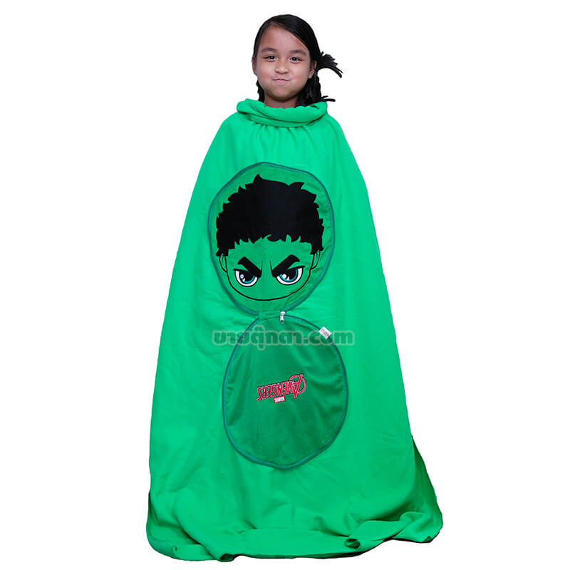 2804 Hulk Blanket - human2 หมอนผ้าห่ม ฮัค / Hulk จากเรื่องอเวนเจอร์ส Avenger Endgame ของค่าย มาร์เวล Marvel