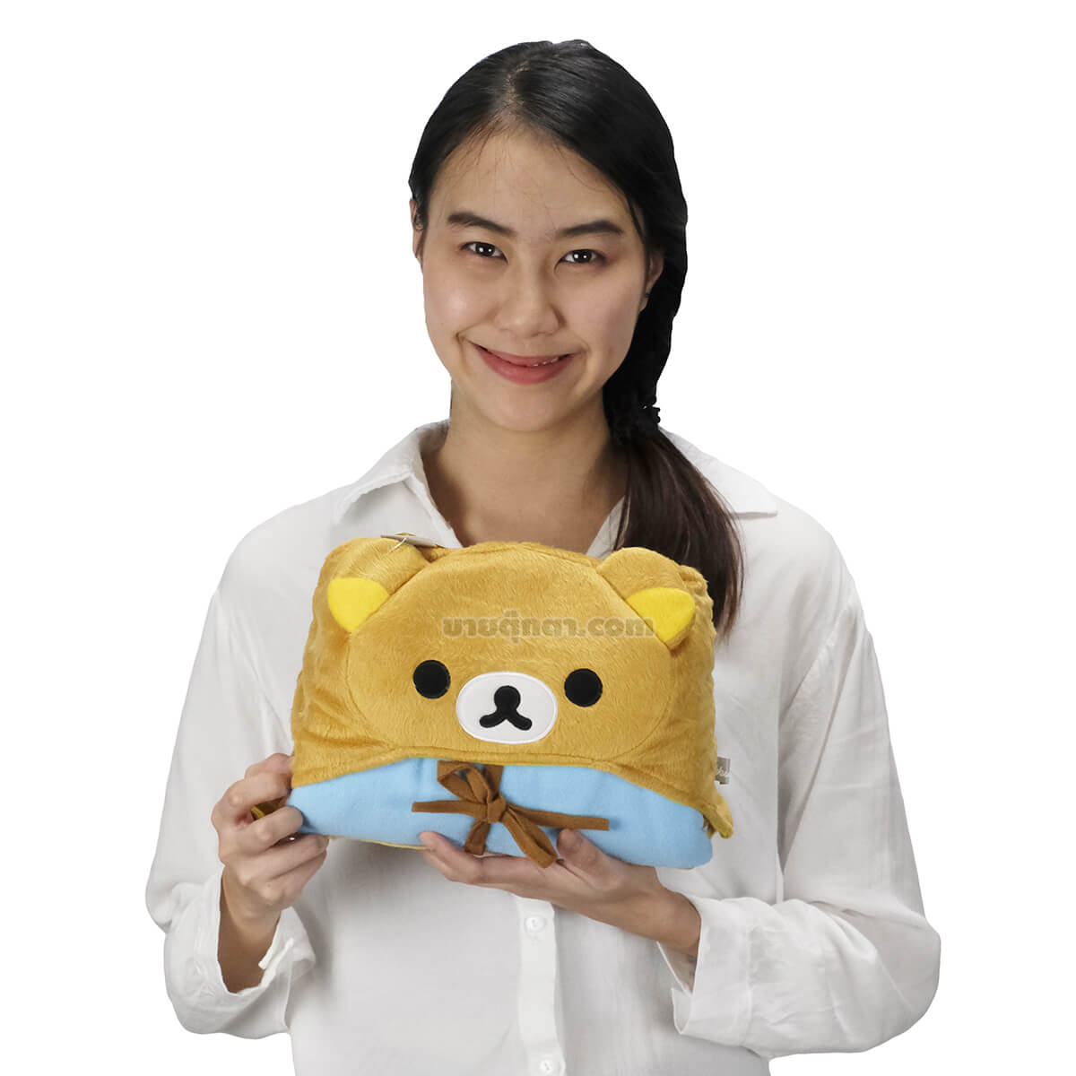 3047 Rilakkuma Blanket with Hood - kuma5 ผ้าห่มฮู้ด ริลัคคุมะ / Rilakkuma Blanket