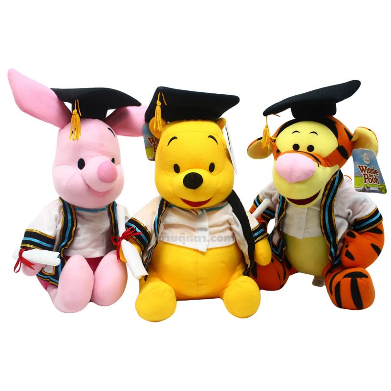 ตุ๊กตา หมีพูห์ รับปริญญา / Winnie the pooh จากเรื่องวินนี่เดอะพูห์ ของค่าย ดิสนีย์ Disney