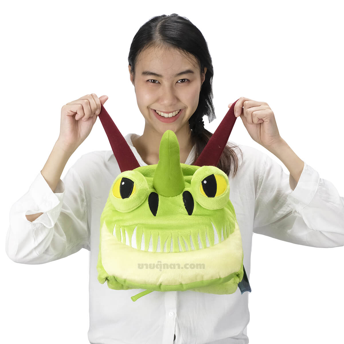 4056 Bart Belch Blanket - front3 ผ้าห่มฮู้ด ซิปสองหัว / Barf Belch มังกรสองหัว จากเรื่อง อภินิหารไวกิ้งพิชิตมังกร How To Train Your Dragon ของค่าย ดรีมเวิกส์แอนิเมชัน Dreamworks