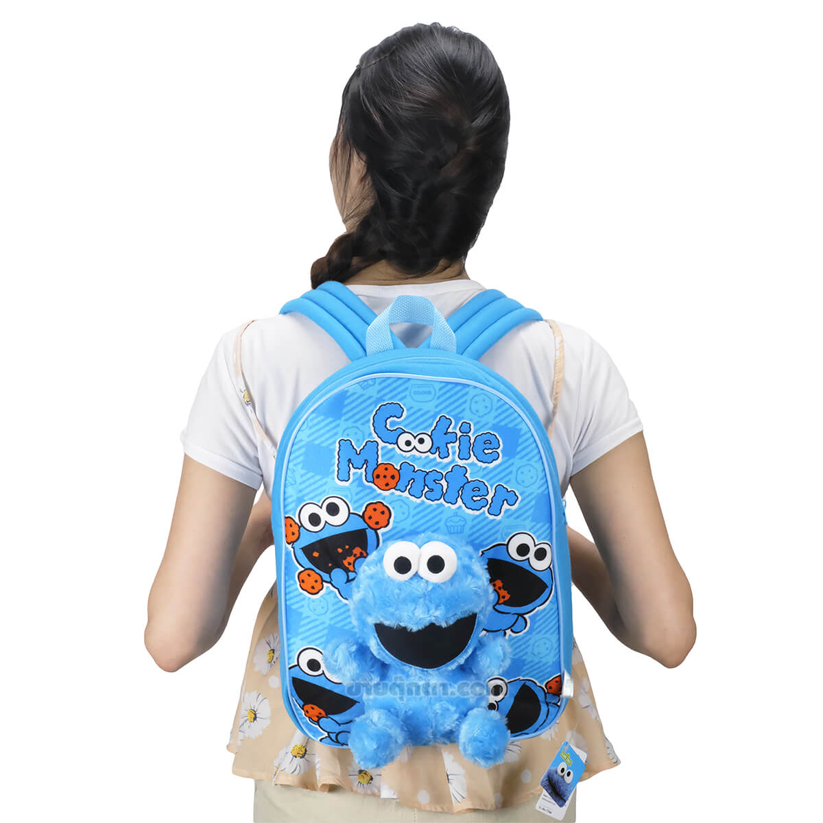 9177 Cookie Bag - back กระเป๋าเป้ คุ๊กกี้ / Cookie Bag จากเรื่องเซซามีสตรีท Sesame Street