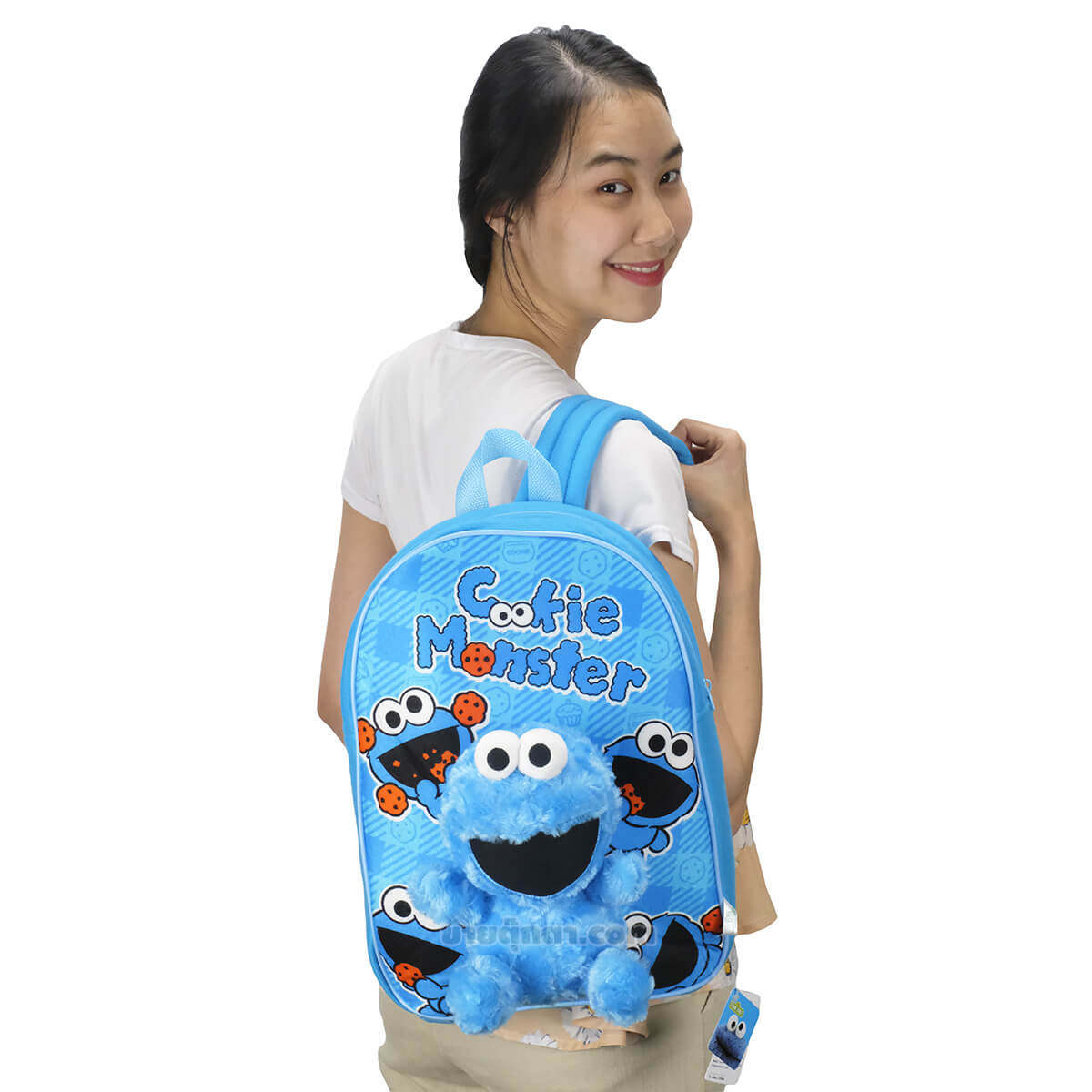 9177 Cookie Bag - back2 กระเป๋าเป้ คุ๊กกี้ / Cookie Bag จากเรื่องเซซามีสตรีท Sesame Street