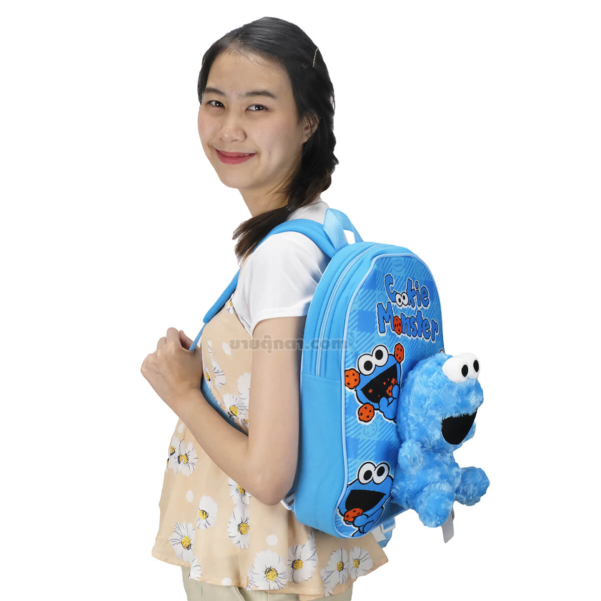 9177 Cookie Bag - left กระเป๋าเป้ คุ๊กกี้ / Cookie Bag จากเรื่องเซซามีสตรีท Sesame Street