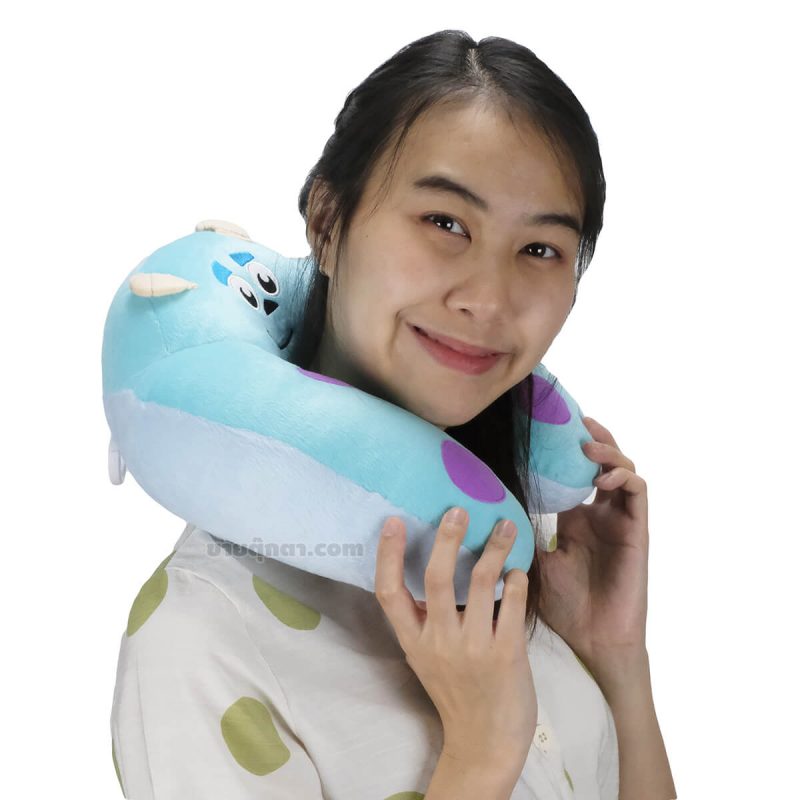หมอนรอคอ ไมค์ & ซัลลี่ / Mike & Sulley Relax Neck Pillow ของค่าย ดิสนีย์ Disney