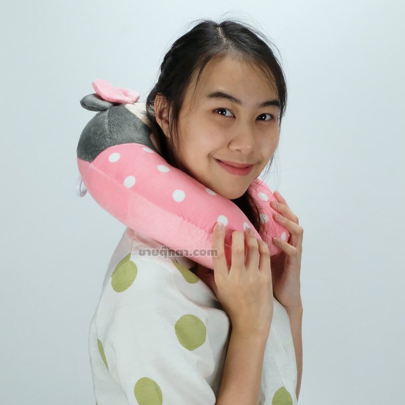 หมอนรอคอ มิกกี้เมาส์ & มินนี่เมาส์ / Micky & Minnie Mouse Neck Pillow ของค่าย ดิสนีย์ Disney