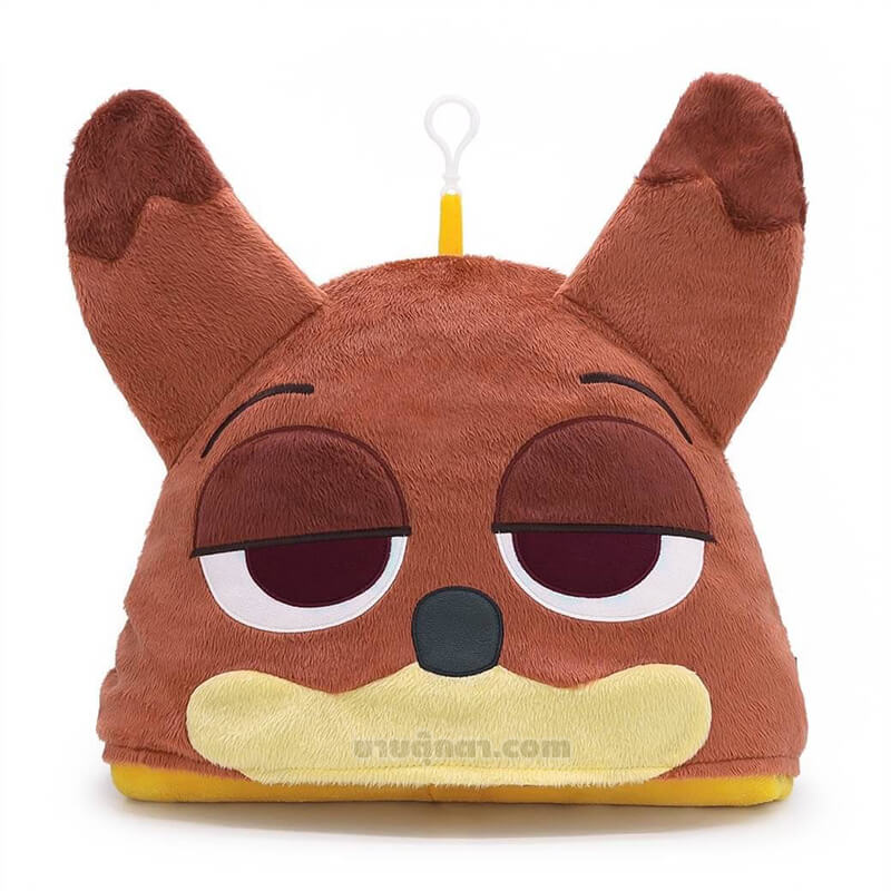 5345 Nick Wilde Blanket - front ผ้าห่มฮู้ด นิค ไวลด์ / Nick WIlde Blanket